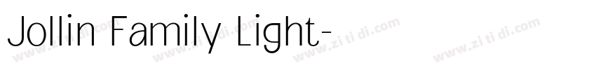 Jollin Family Light字体转换